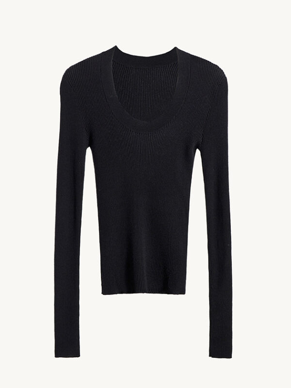 Slim-Fit Ribbed U-Neck Base Layer