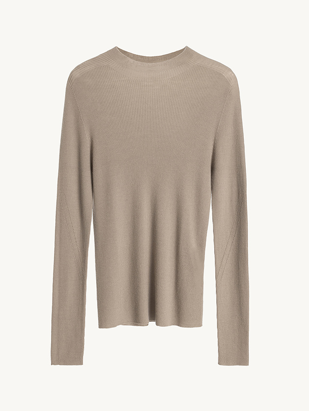 2x2 Ribbed Mock Neck Sweater - Image 2