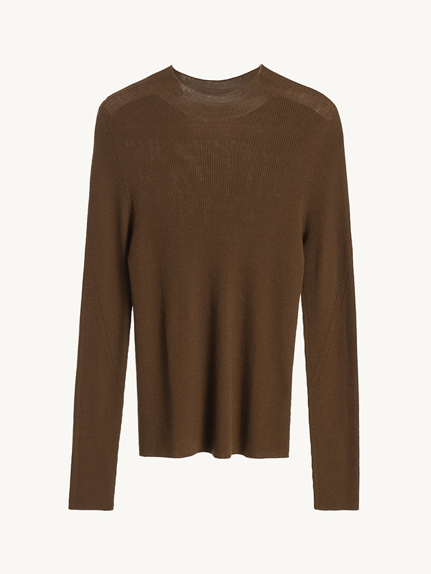 2x2 Ribbed Mock Neck Sweater - Image 3