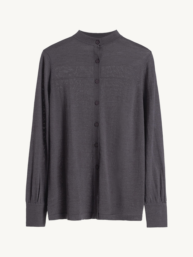 Minimalist Crew Neck Cardigan - Image 5