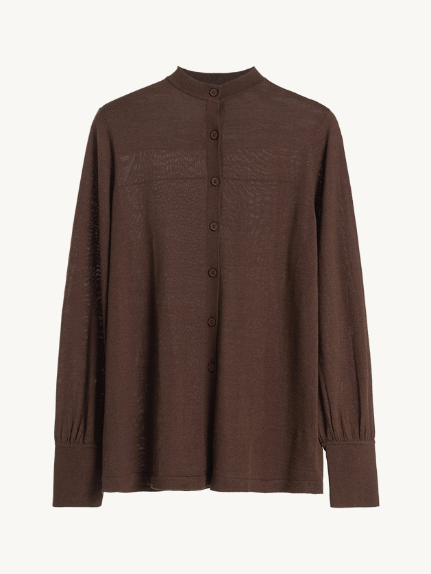 Minimalist Crew Neck Cardigan - Image 4