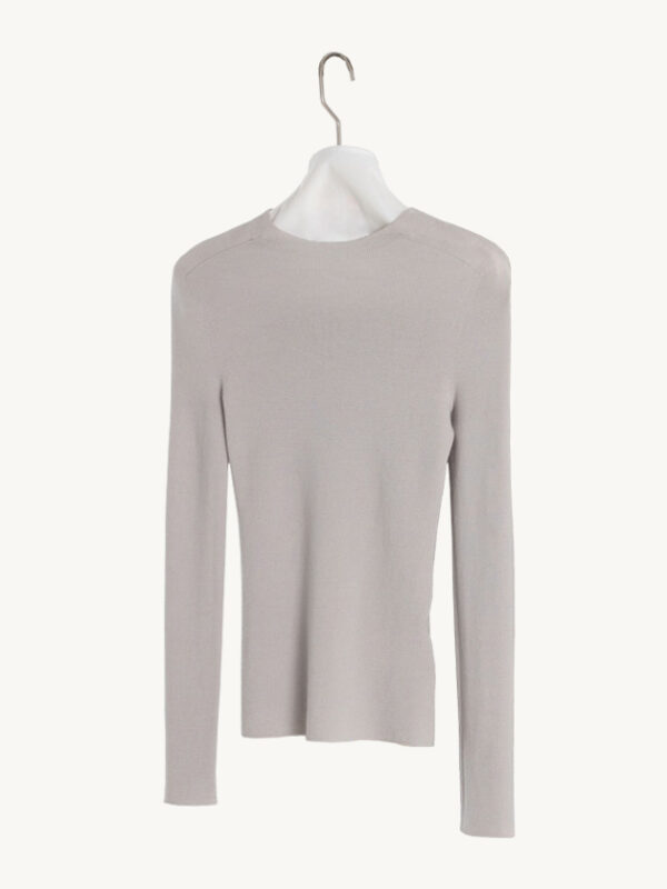 Minimalist Crew Neck Knit Sweater