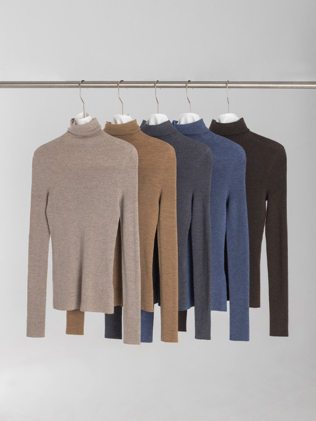 Classic Turtleneck Knit Base Layer - Image 2