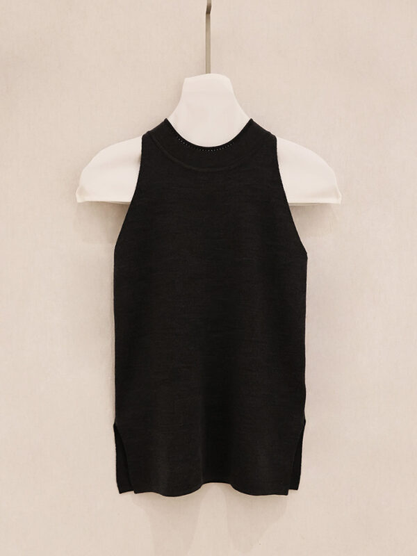 Crew Neck Raglan Knit Tank Top