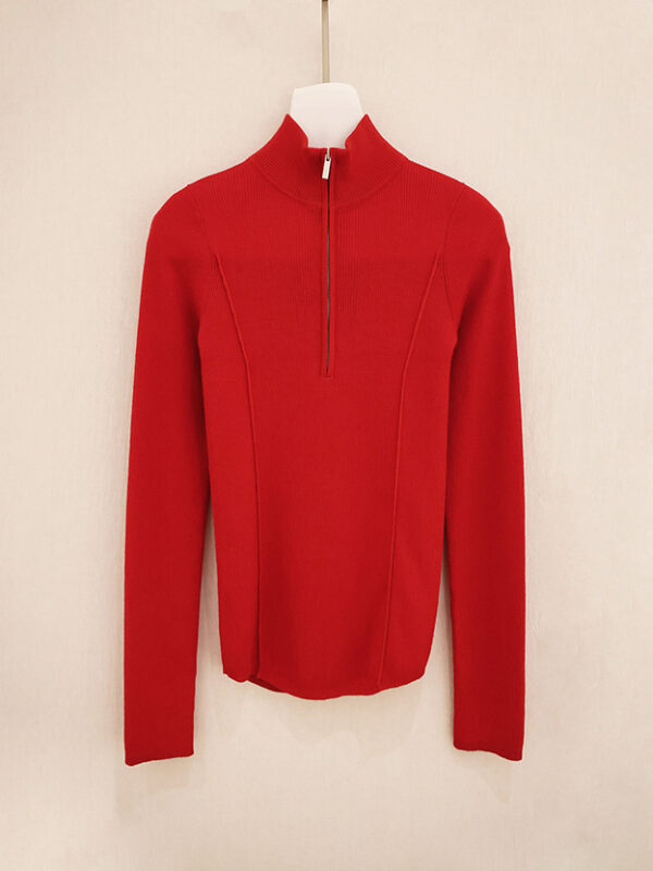 Textured Stripe Zip-Up Base Layer