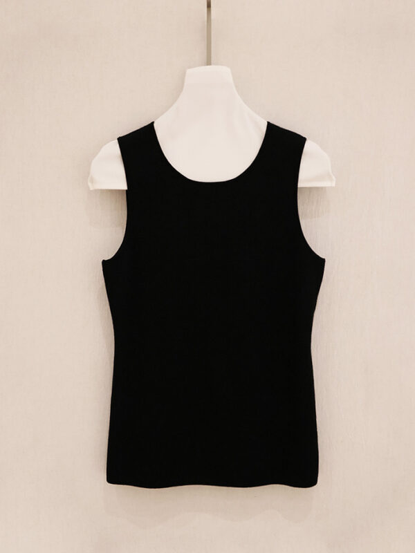 Black Knit Tank Top