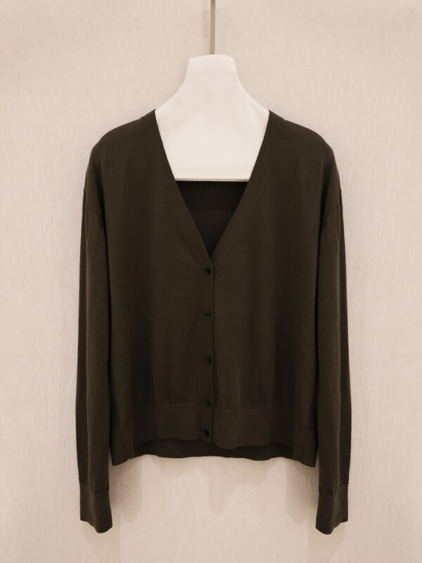 Deep V-Neck Cardigan